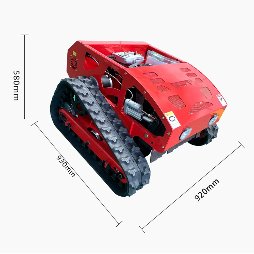 Home Delivery HT550A Remote Control Lawn Mower 550mm Cutting Width Adjustable Height 4-Stroke Engine Up to 45 Degree Slope All Terrain Tracked Mower