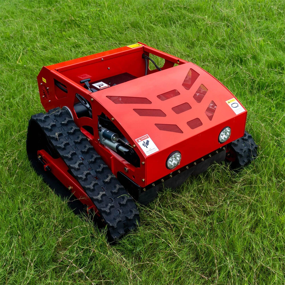 Home Delivery HT550A Remote Control Lawn Mower 550mm Cutting Width Adjustable Height 4-Stroke Engine Up to 45 Degree Slope All Terrain Tracked Mower