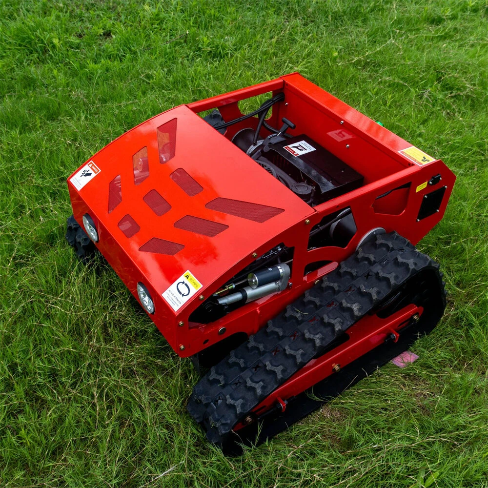Home Delivery HT550A Remote Control Lawn Mower 550mm Cutting Width Adjustable Height 4-Stroke Engine Up to 45 Degree Slope All Terrain Tracked Mower