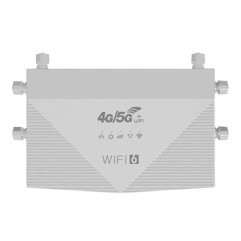 WR900 4G LTE 5G WiFi 6 Router with SIM Card Slot 6 High-Gain Antennas 4 Gigabit Ports 300Mbps High-Speed Wireless Plug and Play for Home Office