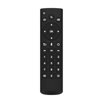 MK27 Dual Mode Voice Remote Control Air Mouse with Gyroscope 2.4G/bluetooth IR Learning USB Dongle Universal Smart TV Android Box Voice Search White Backlight