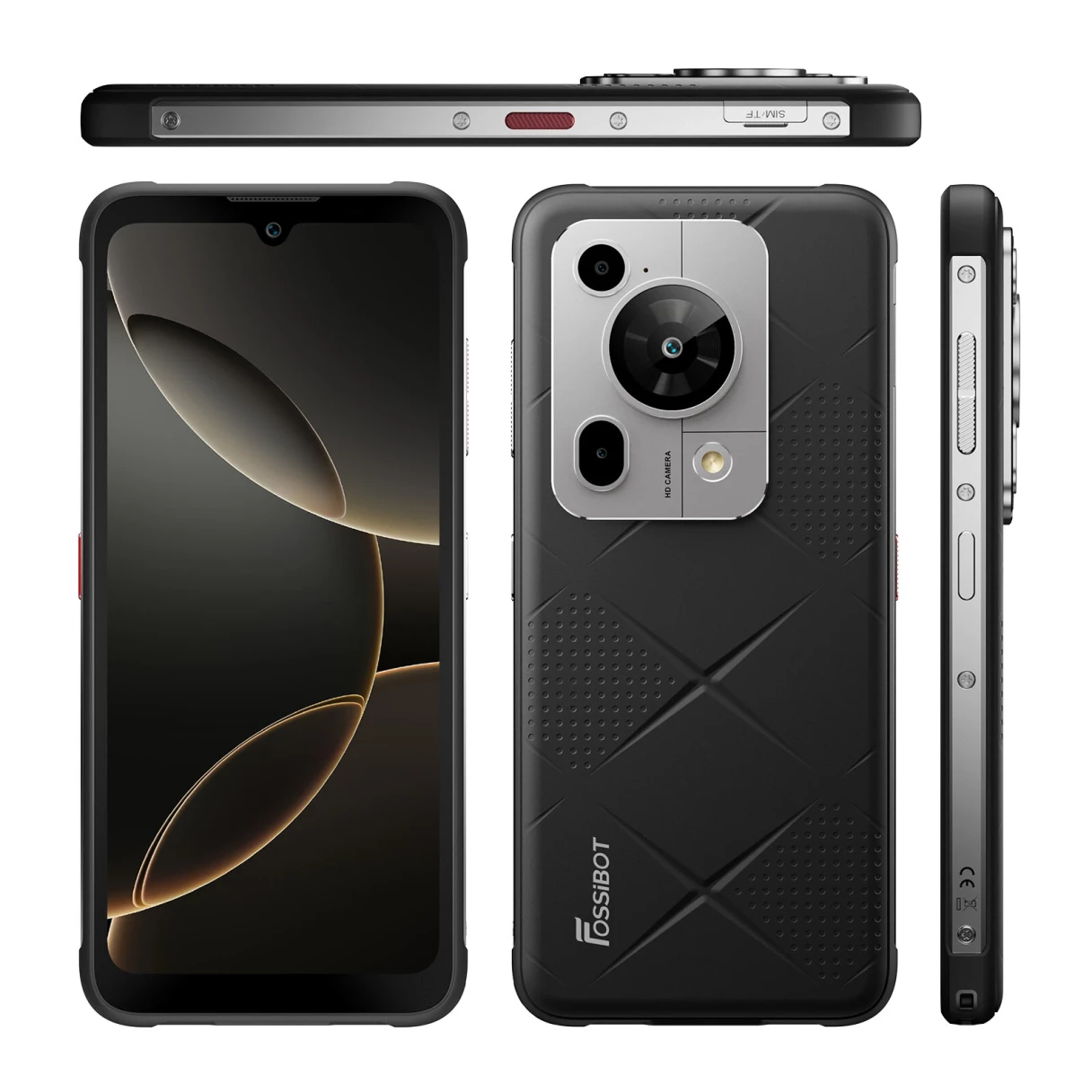 [EU Direct]FOSSiBOT F112 Pro 5G 6.88 inch 24GB 256GB 7150mAh 50MP Camera Android 14 NFC Dimensity 6300 Octa Core IP68 IP69K Waterproof 4G Rugged Smartphone