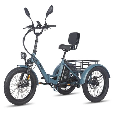 [EU DIRECT] FAFREES F20 MATE Electric Tricycle 48V 23.45Ah Battery 500W Motor 20*3.0inch Fat Tires 95-120KM Mileage Range 180KG Max Load Folding Electric Bike