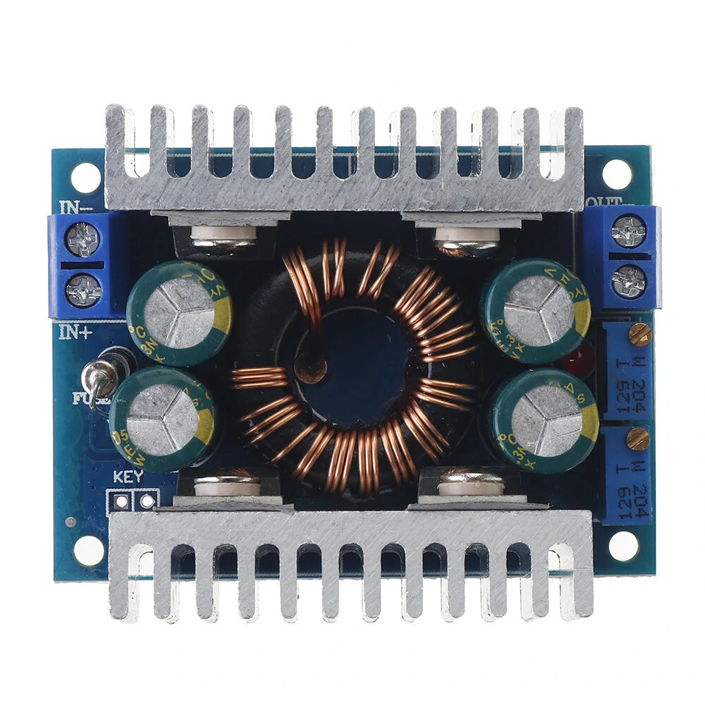 Geekcreit® 8A DC5-30V to DC1.25-30V 150KHz Automatic Step Up Step Down Adjustable Power Module Voltage Regulation With Short Circuit / Overtemperature Protection