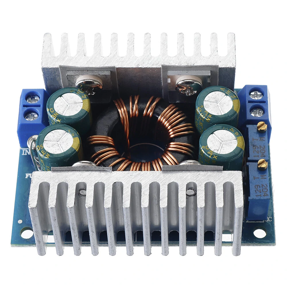 Geekcreit® 8A DC5-30V to DC1.25-30V 150KHz Automatic Step Up Step Down Adjustable Power Module Voltage Regulation With Short Circuit / Overtemperature Protection