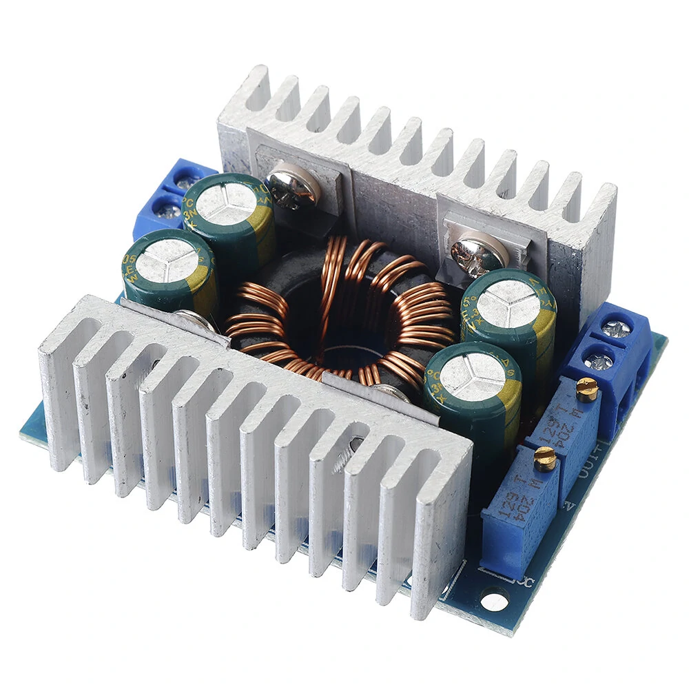 Geekcreit® 8A DC5-30V to DC1.25-30V 150KHz Automatic Step Up Step Down Adjustable Power Module Voltage Regulation With Short Circuit / Overtemperature Protection
