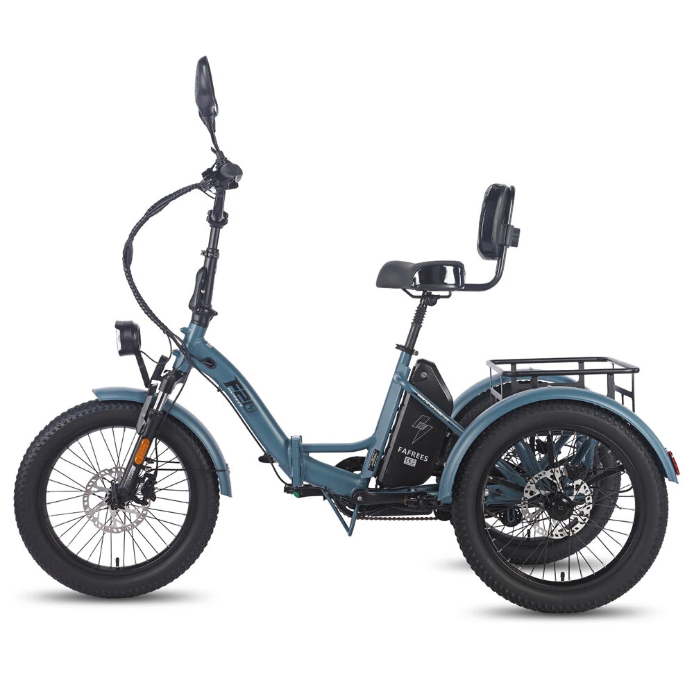 [EU DIRECT] FAFREES F20 MATE Electric Tricycle 48V 23.45Ah Battery 500W Motor 20*3.0inch Fat Tires 95-120KM Mileage Range 180KG Max Load Folding Electric Bike