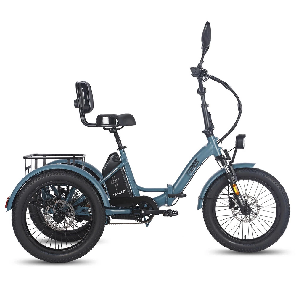 [EU DIRECT] FAFREES F20 MATE Electric Tricycle 48V 23.45Ah Battery 500W Motor 20*3.0inch Fat Tires 95-120KM Mileage Range 180KG Max Load Folding Electric Bike