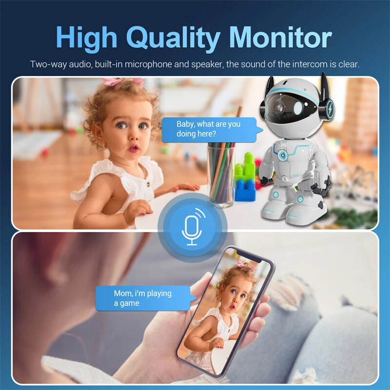 ESCAM PT205 5G Dual Wifi Smart Robot Wireless PTZ AI Automatic Tracking Motion Detection Camera Two-way Audio Night vision Hieasy APP