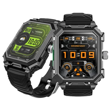 Rogbid Tank S3 Pro 2.02inch HD Screen 710mAh Battery AI Voice Assistant bluetooth Call Heart Rate Blood Pressure Blood Oxygen Monitor Sleep Monitoring Multi-sport Modes Music Playback 5ATM&IP