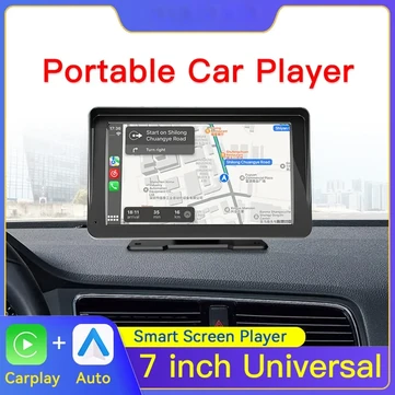7 Inch Touch Screen Car MP5 Player With Dash Cam AHD Portable Stereo Radio Wireless Carplay Monitor Android Auto BT FM Multimedia