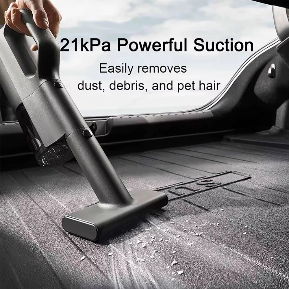XIAOMI MIJIA Cordless Handheld Vacuum Cleaner 21kPa Powerful Suction 5-Stage Filtration Brushless Motor 2400mAh Battery Pack for Car and Home Cleaning