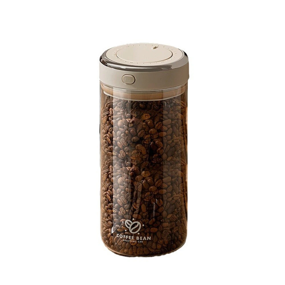 Vacuum Food Grade Coffee Bean Sealed Jar with Date Tracker Waking Bean Valve Storage Containers Widely Used for Grain Snack Sugar Tea