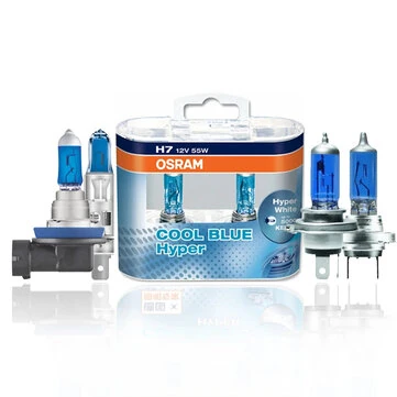 H1 H4 H7 H11 HB3 HB4 2 Pack 5300K 12V 55W Car Halogen Headlight Car Headlamp Hi/Lo Beam Cool Blue Hyper White Bulbs