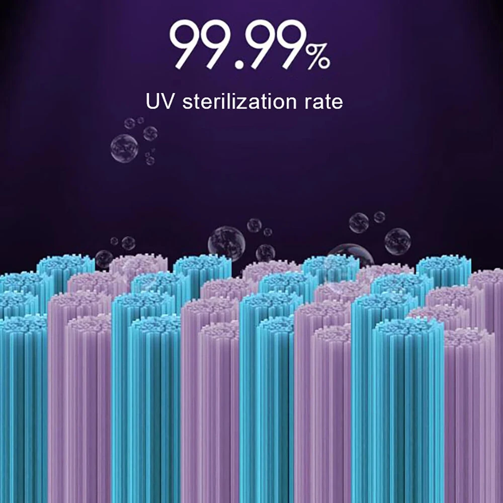 Mini Portable Toothbrush Disinfection Case UV Toothbrush Head Disinfection Box Drying Box Sterilizer USB Rechargeable Laptop Toothbrush Holder No Drilling