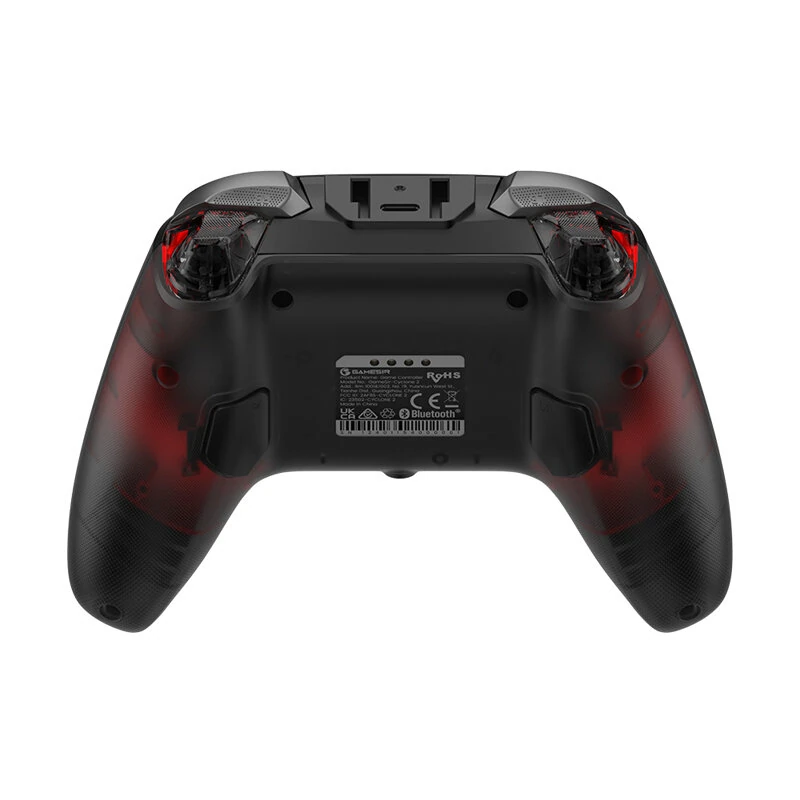 GameSir Cyclone 2 Tri-mode RGB Gamepad Hall Effect Joystick and Trigger Six-axis Game Controller Vibration Function 1KHz Polling Rate E-sports Gamepad Compatible with Switch PC IOS Android