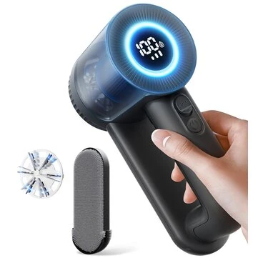 Rechargeable Fabric Shaver, 2 in 1 Electric Lint Remover with Lint Brush, Fuzz Lint Shaver, Sweater Shaver to Remove Pilling, 3-Speeds Lint Shaver Fabric Defuzzer for Clothes, Furniture