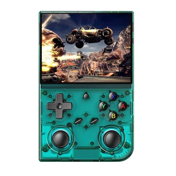 ANBERNIC RG35XX Pro 64G Linux System Handheld Game Console 3.5-inch IPS Screen Quad-core Built-in 4000+ Games Support WiFi6&BT4.2 3200mAh Battery Dual Joysticks Vibration Motors HiFi-Speakers