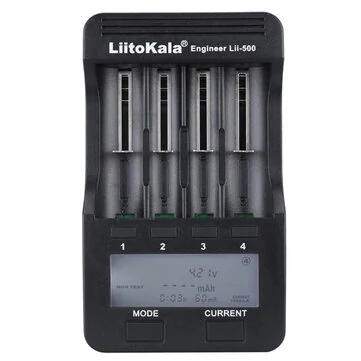 LiitoKala Lii-500 LCD Display Intellegent Battery Charger for 18650 26650 AA AAA Flashlight Cells Can Test The Battery Capacity