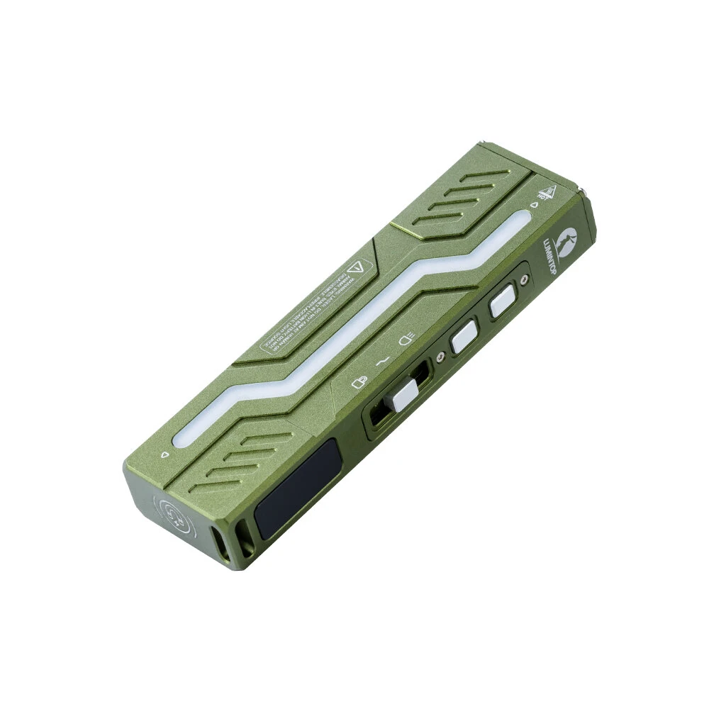 LUMINTOP MoonBox 3.0 1200LM 112M Range Multi-function Smart Flat EDC Flashlight LED Screen Mini RGB Atmosphere Light 365nm UV Light USB-C Charging Strong Magnetic Side Working Light for Hiking Camping Outdoor Emergency