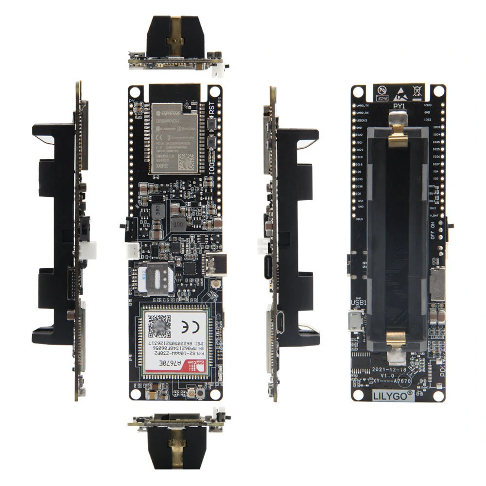 LILYGO® TTGO T-SIM A7670G A7670E A7670SA R2 Wireless Module ESP32 Chip 4G LTE CAT1 MCU32 Development Board Support GSM/GPRS/EDGE