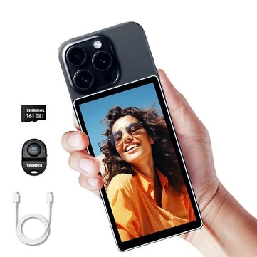 SHIMBOL CP5 1080p Full HD 5'' Touch Screens Rear Camera Selfie Monitor for Vlog Live Streaming Compatible for iPhone Android