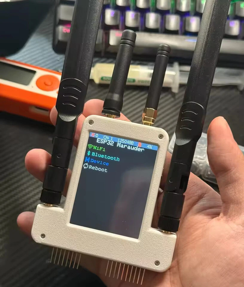 4 in 1 Expansion Board 433M RF +ESP32S2 + GPS + 2.8 inch Screen Module with 4pcs Antenna For Flipper Zero