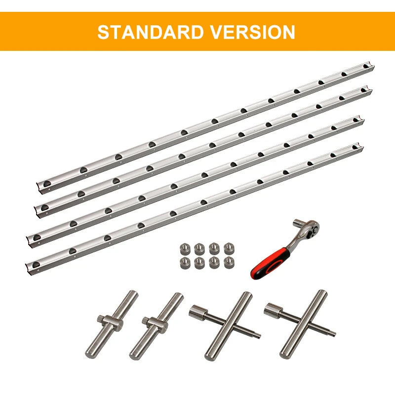 ENJOYWOOD 4-Way Panel Clamp Wood Gluing Clamp Positioning Clamp for Glue-Ups on Cabinet Door Panels / Table Tops / Wood Panels / Cutting Boards