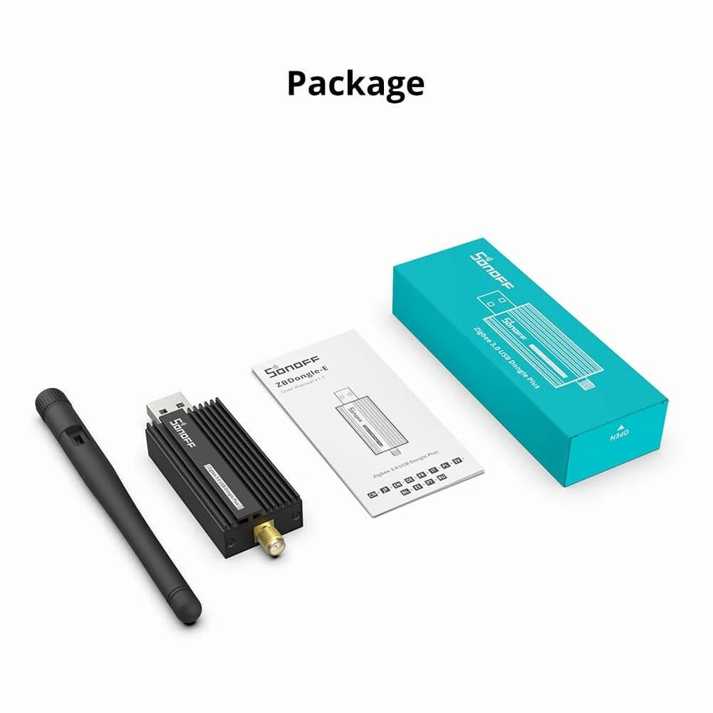 SONOFF ZB Dongle-E USB Dongle Wireless Zigbee3.0 Bridge Gateway Smart Home Interface Capture With Antenna Gateway Analyzer Base On TI EFR32MG21
