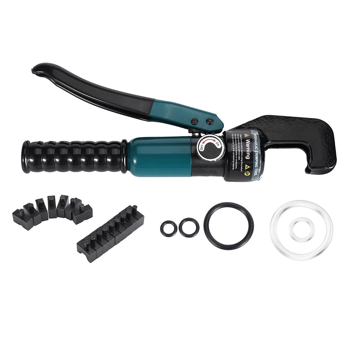 Hydraulic Crimping Tool YQK-70 12AWG-2/0AWG 80KN Force 12MM Stroke Lightweight Pliers with Plastic Case Electrical Wire Crimping Tool Kit