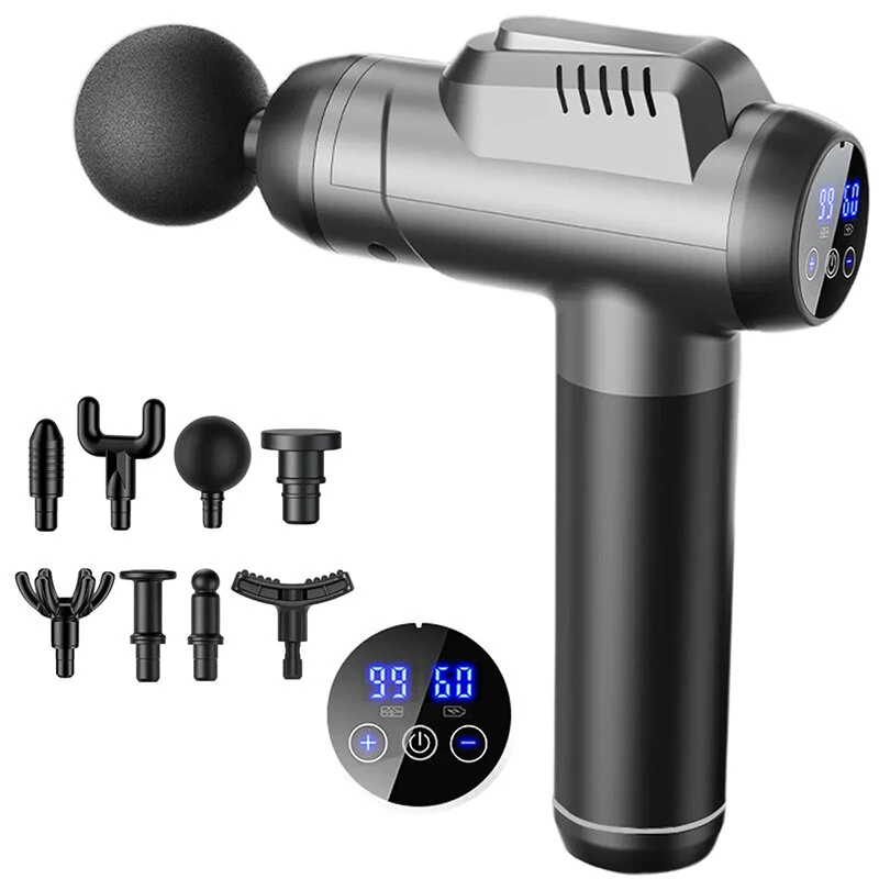 Konka A2 Massage Gun 8 Message Heads 99 Adjustable Gears Fascia Gun Brushed Motor 1500mAh Battery