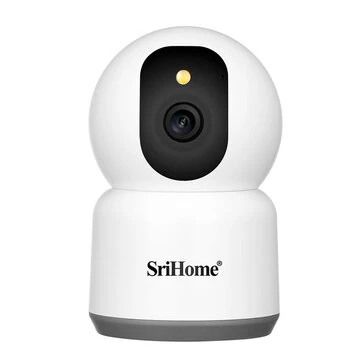 Srihome SH038 5MP 1944P 5G WIFI Wireless PTZ IP Dome Camera AI Humanoid Detection Full Color Night Vision Two-way Intercom Home Security Monitoring Cameras