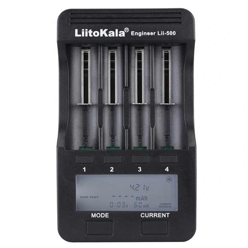 LiitoKala Lii-500 LCD Display Intellegent Battery Charger for 18650 26650 AA AAA Flashlight Cells Can Test The Battery Capacity