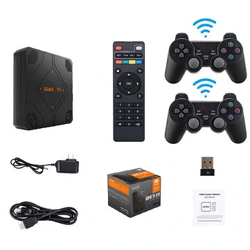 Hanhibr V5 Home Game Console Built-in 51000 Games Double Handle Retro Dual System Set-top Box 4K HD 3D Game Player Console Ares Arcade Fight