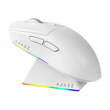 Ajazz AJ139 Max Tri-mode Wireless Mouse PAW3395 Gaming Chipset 26000DPI RGB 2.4G/BT/Wired E-sports Gamer Mice Lightweight 58g