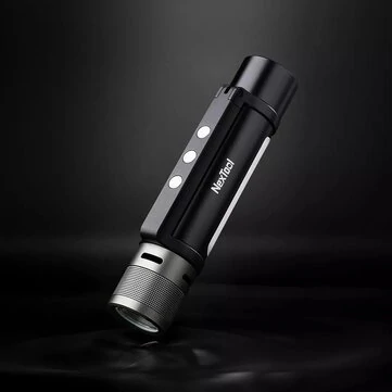 NEXTOOL 6-in-1 1000lm Dual-light Zoomable Alarm Flashlight USB-C Rechargeable Mobile Power Bank Magnetic Camping Work Light