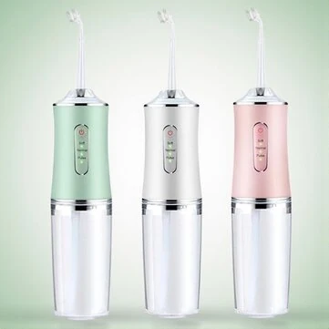 Cordless Dental Oral Irrigator with Adjustable Pressure Modes USB Rechargeable Water Flosser for Travel and Home