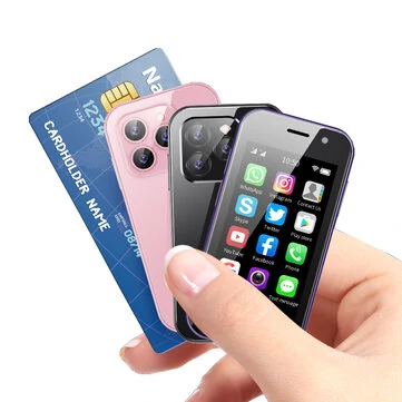 SOYES XS14 Pro 3.0 Inch 2GB + 16GB / 3GB + 64GB ROM Ultra Thin Camera WIFI Bluetooth Dual SIM Face Recoginition 4G Quad Core Mini Mobile Phone