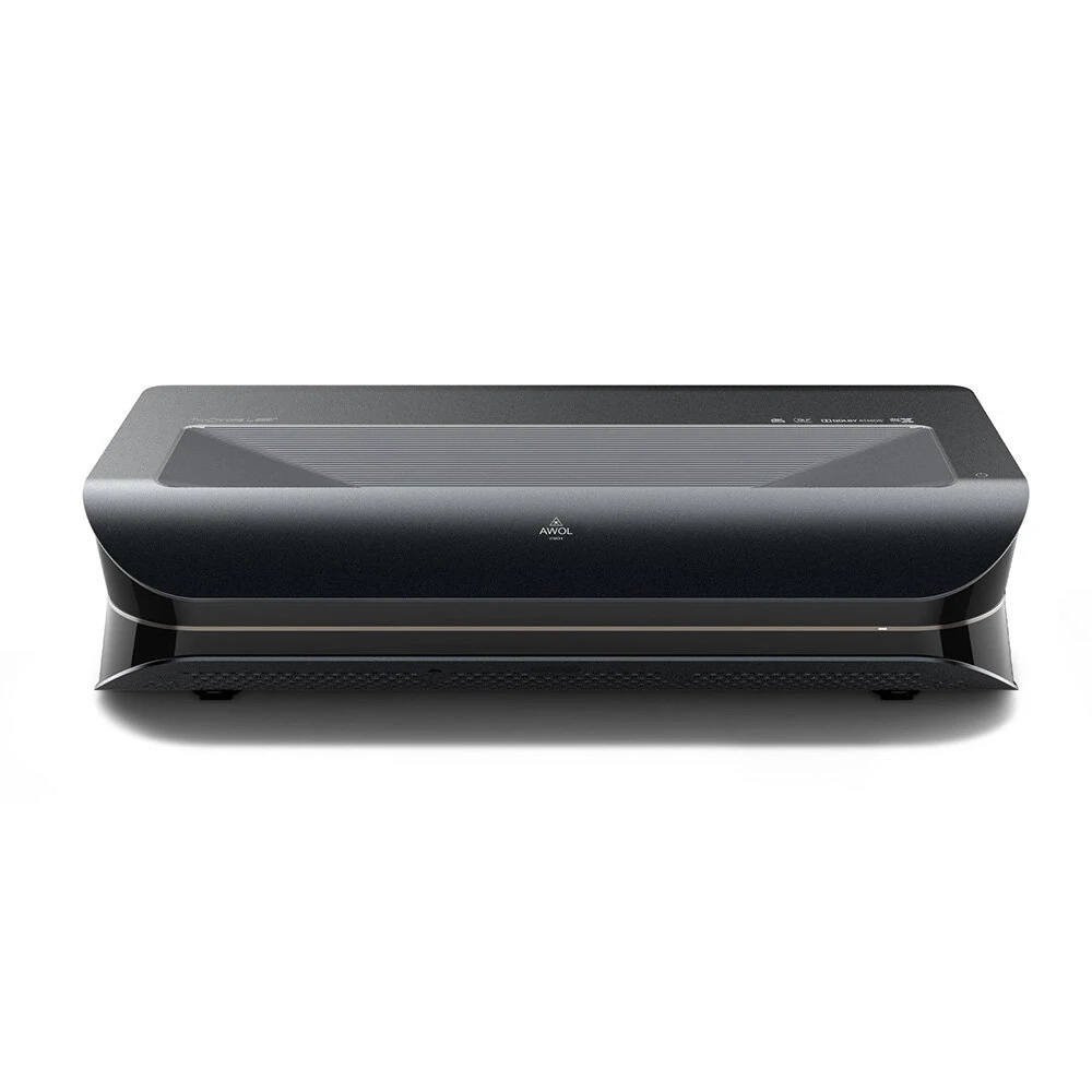 [EU/BR DIrect] Awol Vision 3000 Pro 4K 3D LTV Triple Laser Projector Android TV 3000ANSI Lumens HDR10+  Dolby Vision 2500:1 Contrast 150-inch Screen 3+128Gb 0.25:1 Ultra Short Throw Laser Projector