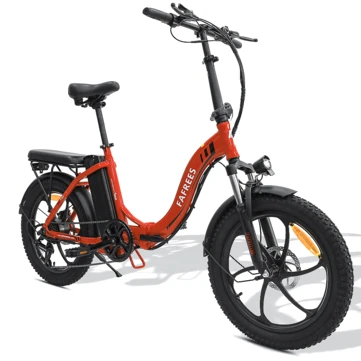 [EU DIRECT] FAFREES F20 Electric Bike 36V 16Ah Battery 250W Motor 20*3.0in Fat Tire 25KM/H Max Speed 90-120KM Range 150KG Max Load Folding Electric Bicycle