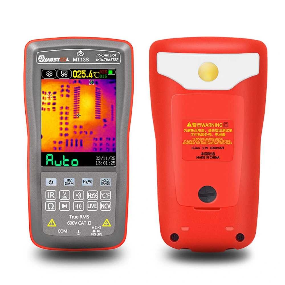 Mustool MT13S 2 In 1 192*192 Thermal Imager Multimeter 10000 Counts 2.8 Inch Touch Screen Electric Circuit Automobile Inspect IR Thermal Camera Multimeter
