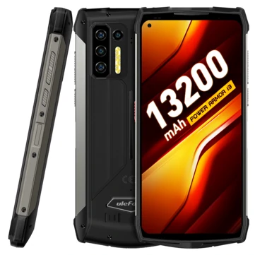 Ulefone Power Armor 13 13200mAh Battery 8GB 128GB 256GB 48MP Quad Camera 6.81 inch Wireless Charge NFC Helio G95 IP68 IP69K Waterproof 4G Rugged Smartphone