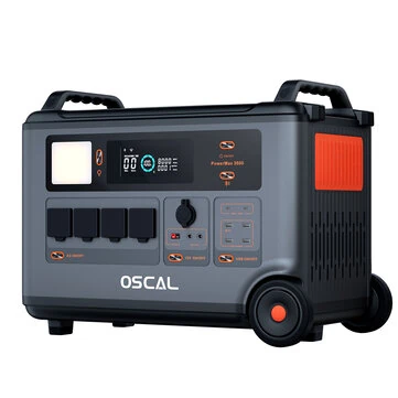 Blackview Oscal Powermax6000 Rugged Power Station with PM400 400W Foldable Solar Panel Set 3600Wh to 57600Wh LiFePO4 Battery Pack Power Station with 14 Outlets 5 LED Light Modes Morse Code Ro