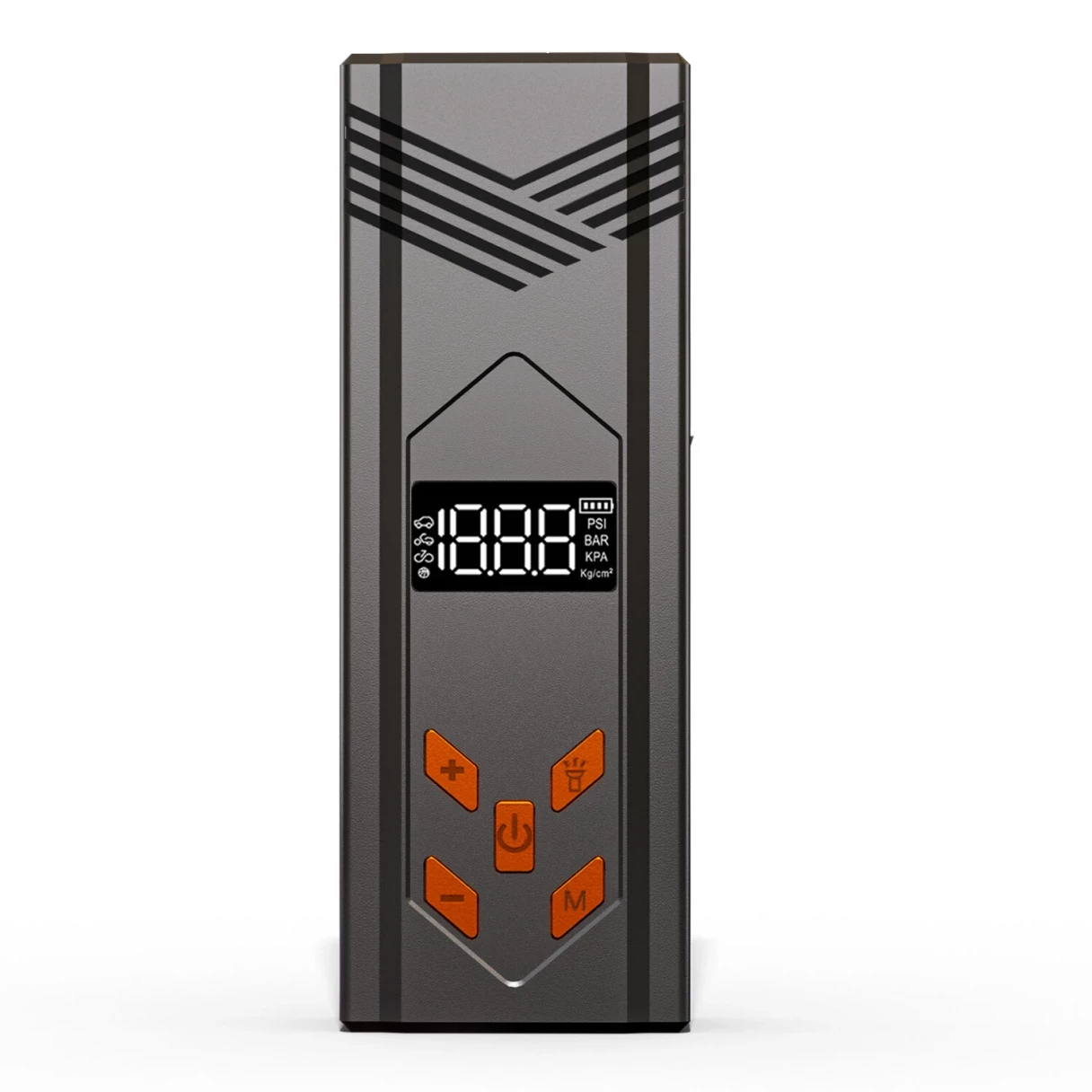 4 IN 1 Jump Starter with Air Compressor Tire Inflator Air Pump LCD Display 3000A/3.7V/29.6Wh Power Bank with LED Light