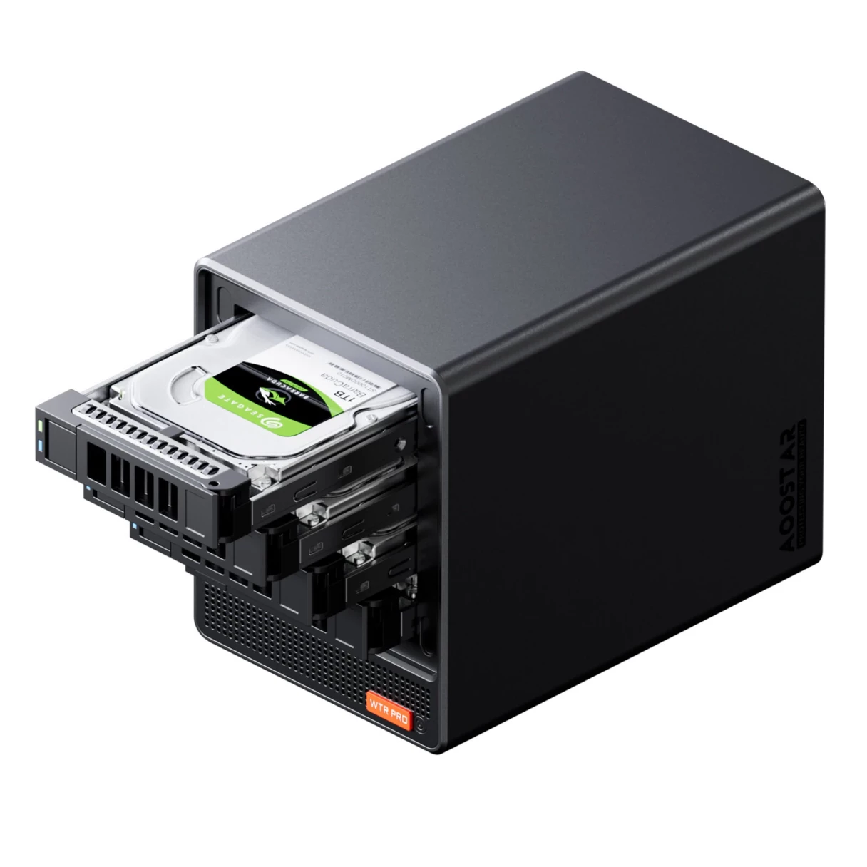 AOOSTAR WTR PRO NAS Mini PC AMD Ryzen 7 5825U 8 Core 16 Threads 16GB/32GB DDR4 RAM 512GB/1TB SSD 4 Bays 90T Storage Dual 2.5G Ethernet Ports Windows 11 4K Triple Screen Display Mini Computer