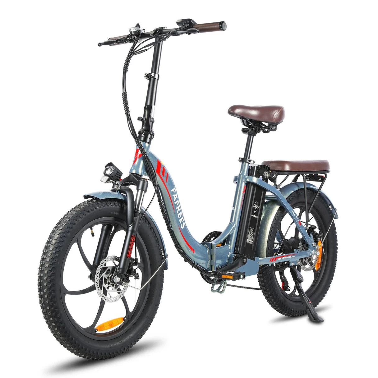 [EU DIRECT] FAFREES F20 PRO Electric Bike 36V 18AH Battery 250W Motor 20x3.0inch Tires 25KM/H Top Speed 120-150KM Max Mileage 150KG Max Load Folding Electric Bicycle