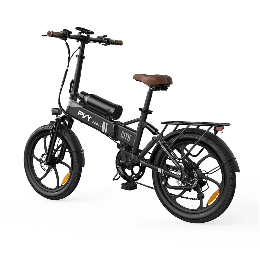 [EU DIRECT] PVY Z20 MAX Electric Bike 36V 15AH+10.6AH Dual Batteries 250W Motor 20inch Tires 200KM Max Mileage 150KG Max Load Folding Electric Bicycle