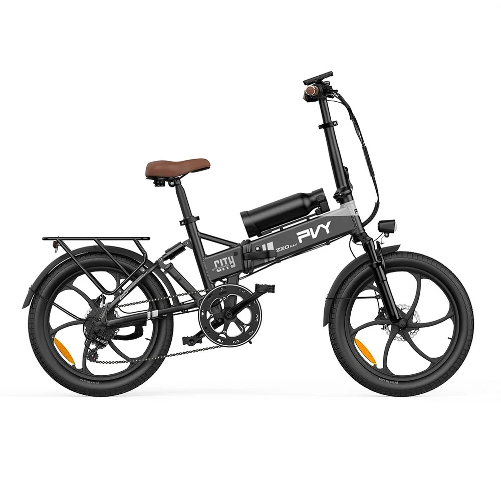 [EU DIRECT] PVY Z20 MAX Electric Bike 36V 15AH+10.6AH Dual Batteries 250W Motor 20inch Tires 200KM Max Mileage 150KG Max Load Folding Electric Bicycle