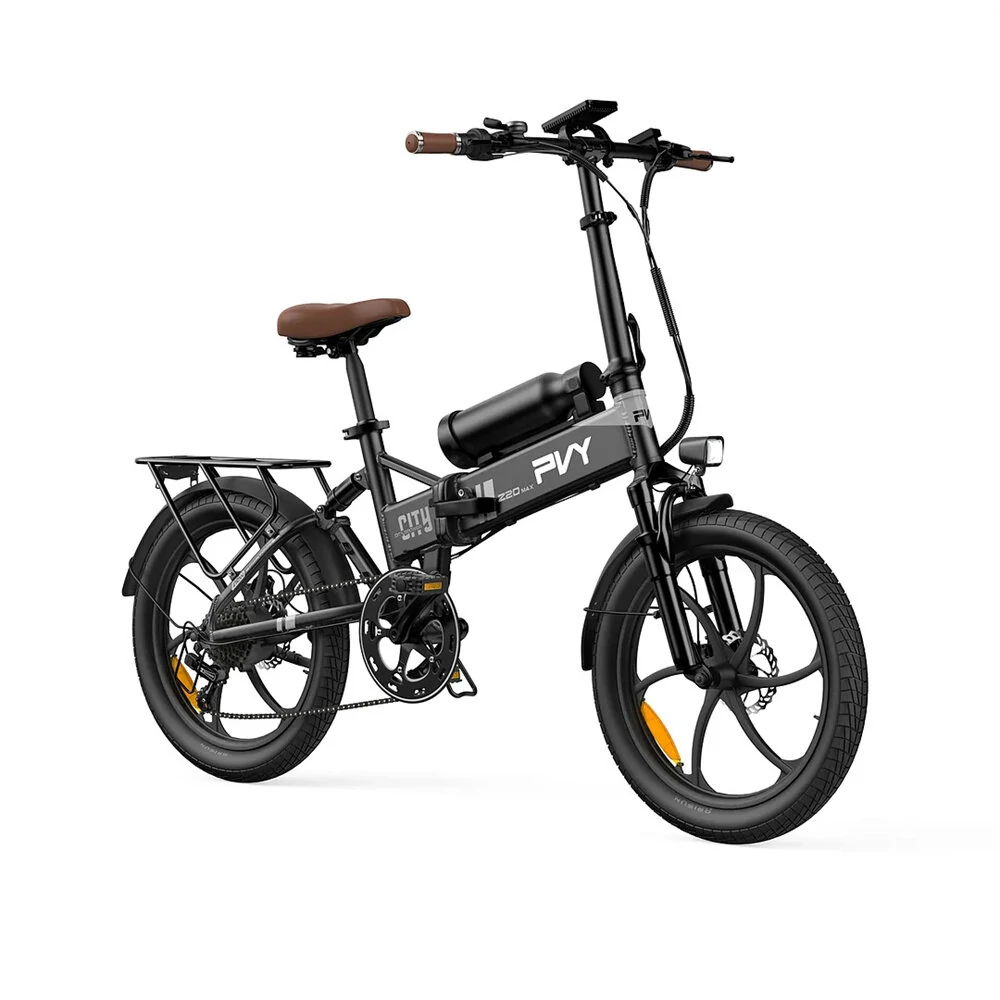 [EU DIRECT] PVY Z20 MAX Electric Bike 36V 15AH+10.6AH Dual Batteries 250W Motor 20inch Tires 200KM Max Mileage 150KG Max Load Folding Electric Bicycle
