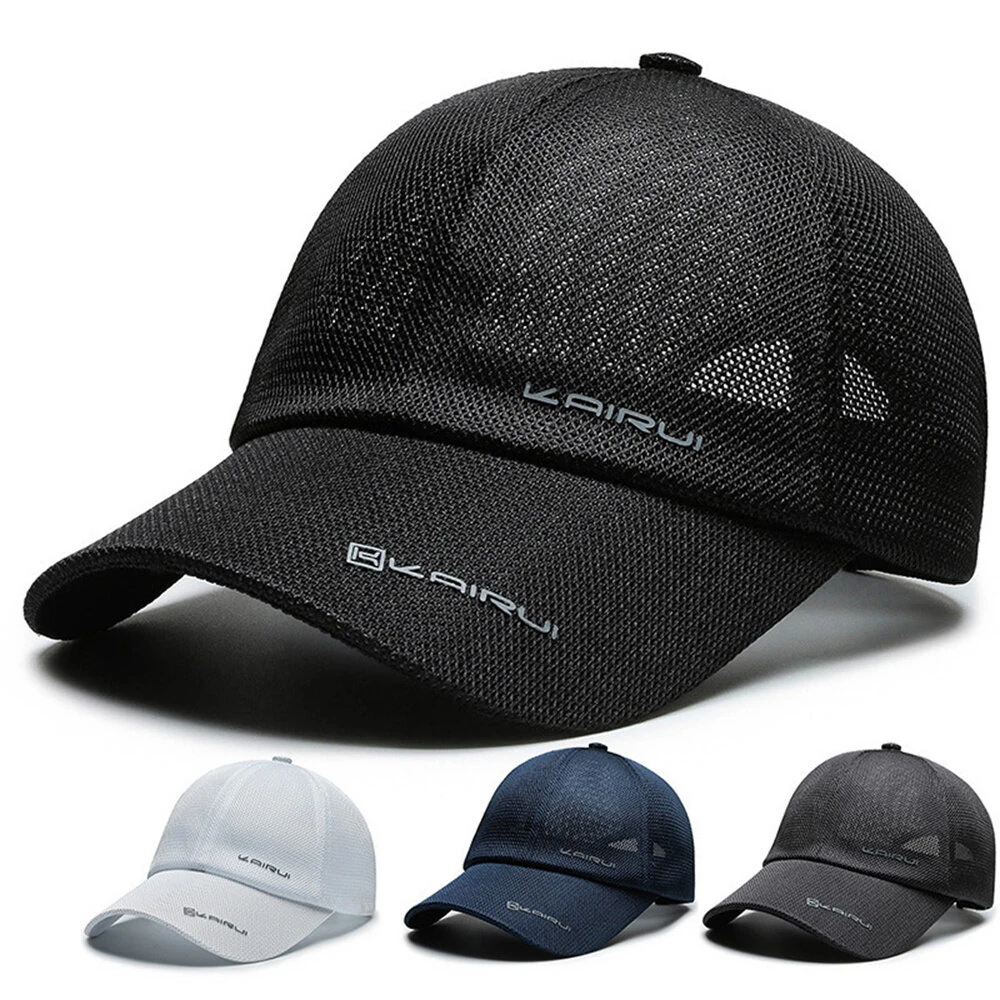 Spring Summer Breathable Mesh Baseball Caps for Men Women Outdoor Sports Fishing Driving Adjustable Casual Hats Sunscreen Hat